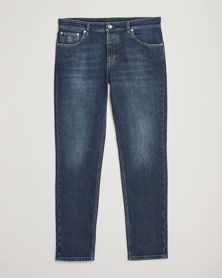 Herre | Jeans | Brunello Cucinelli | Traditional Fit Jeans Dark Wash