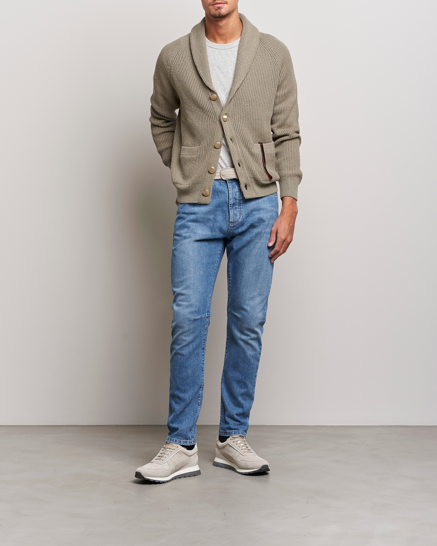 Herre | Jeans | Brunello Cucinelli | Leisure Fit Jeans Medium Blue Wash