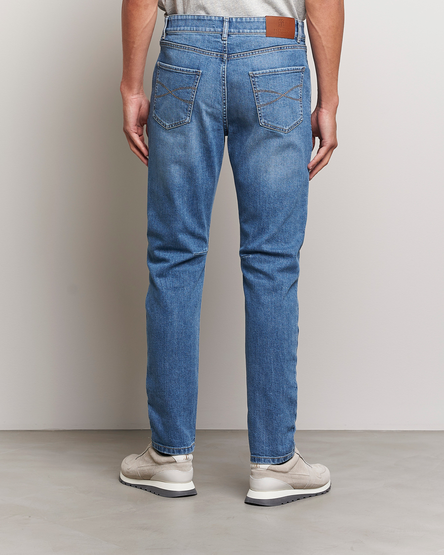 Herre | Jeans | Brunello Cucinelli | Leisure Fit Jeans Medium Blue Wash