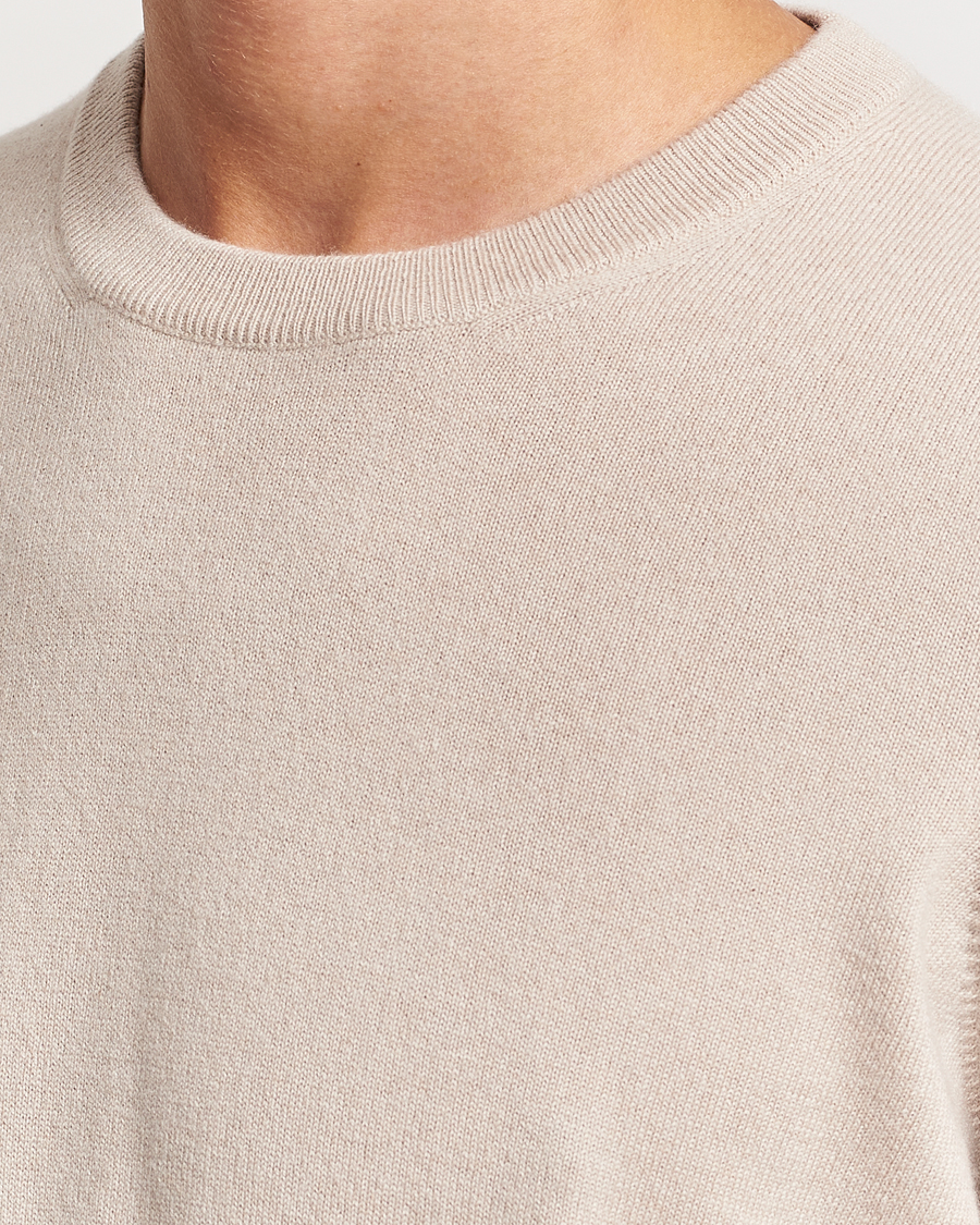 Herre | Trøjer | Brunello Cucinelli | 2 Ply Cashmere Pullover Beige