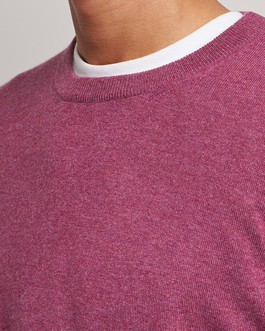 Herre | Trøjer | Brunello Cucinelli | 2 Ply Cashmere Pullover Burgundy