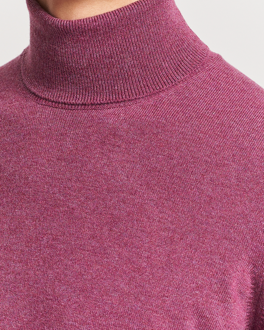 Herre | Trøjer | Brunello Cucinelli | 2 Ply Cashmere Rollneck Burgundy