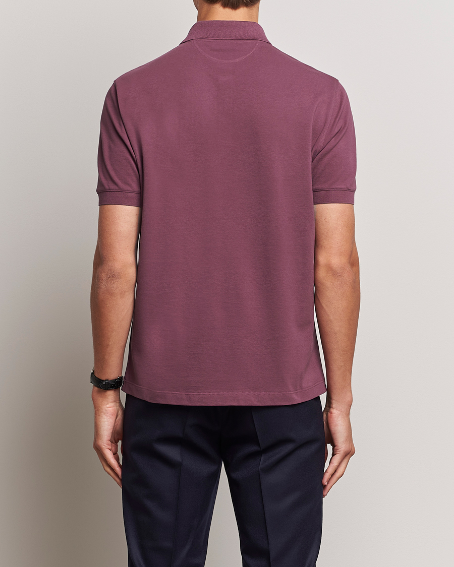 Herre | Polotrøjer | Brunello Cucinelli | Short Sleeve Logo Polo Burgundy