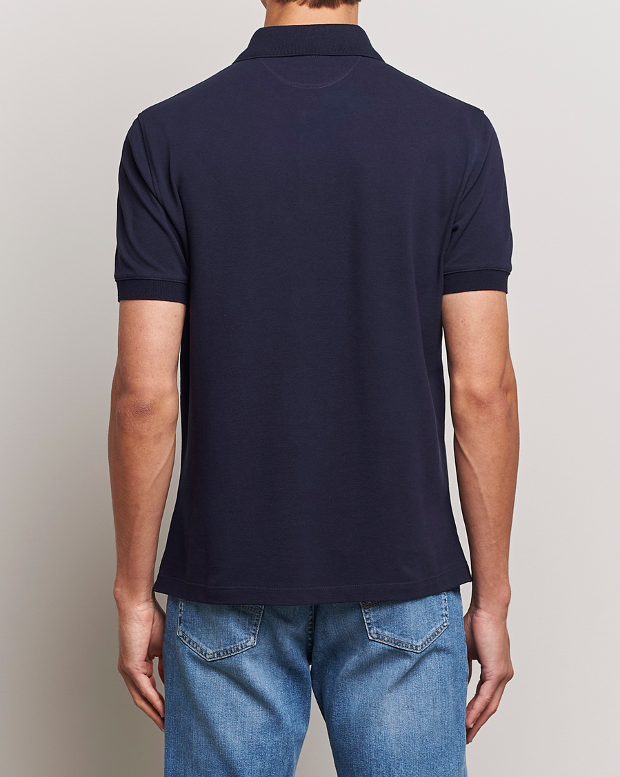 Herre | Polotrøjer | Brunello Cucinelli | Short Sleeve Logo Polo Dark Blue