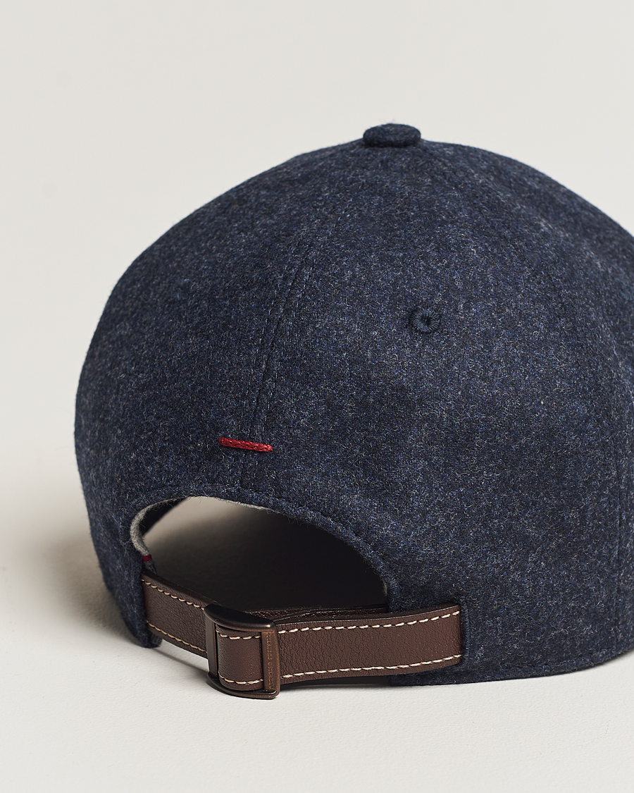 Herre | Brunello Cucinelli Flannel Baseball Cap Navy | Brunello Cucinelli | Flannel Baseball Cap Navy