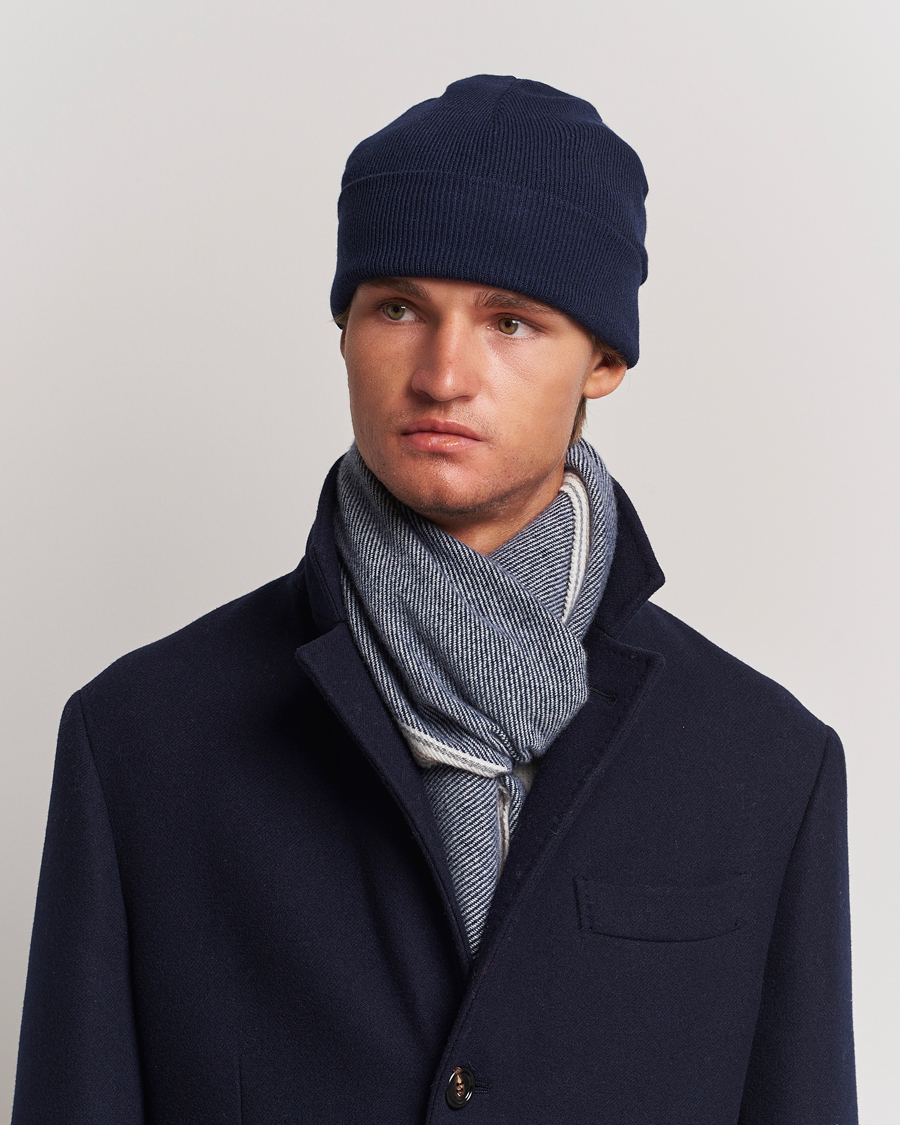 Herre |  | Brunello Cucinelli | Cashmere Beanie Navy