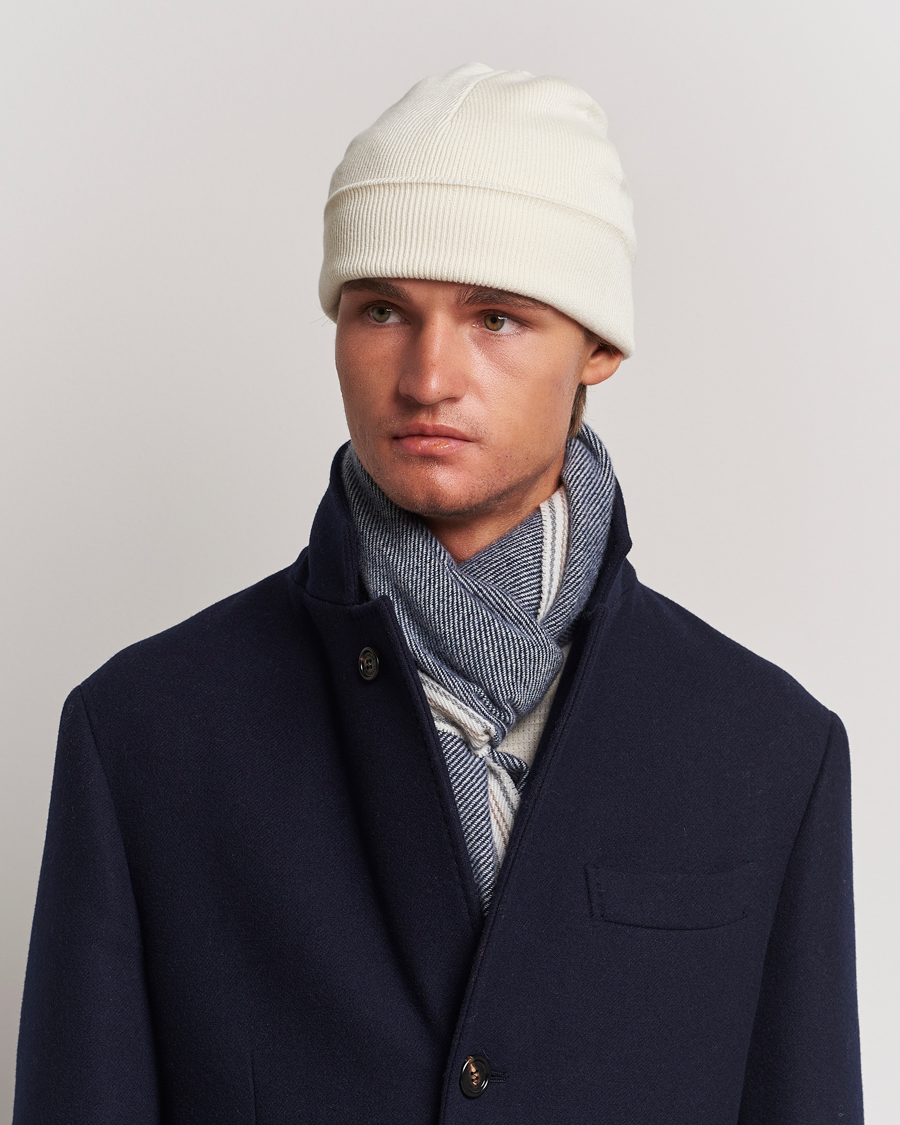 Herre | Brunello Cucinelli Cashmere Beanie Off White | Brunello Cucinelli | Cashmere Beanie Off White