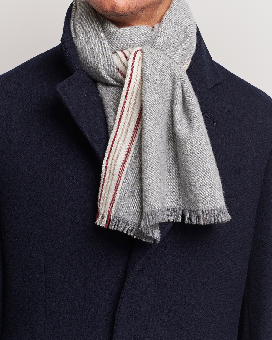 Herre | Brunello Cucinelli Cashmere Scarf Grey | Brunello Cucinelli | Cashmere Scarf Grey