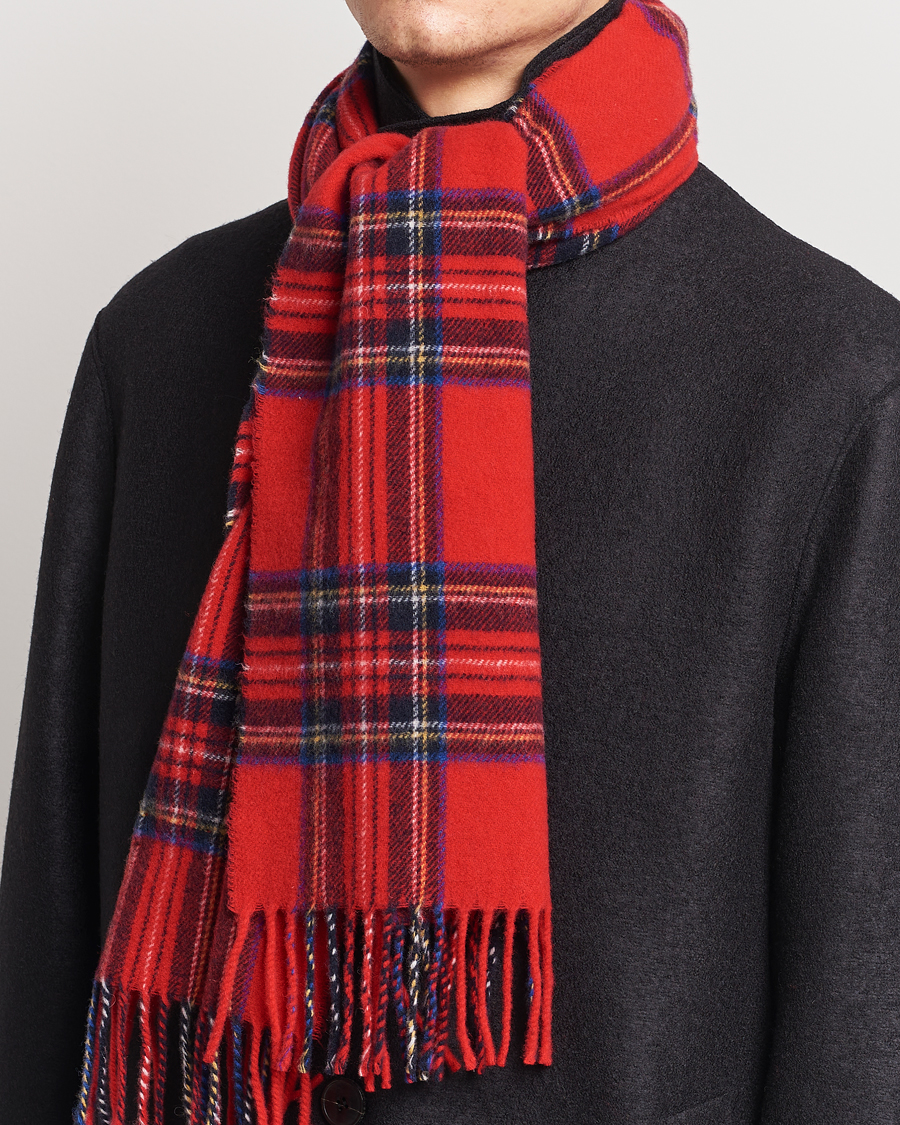 Herre | Morris Arthur Check Scarf  Red | Morris | Arthur Check Scarf  Red