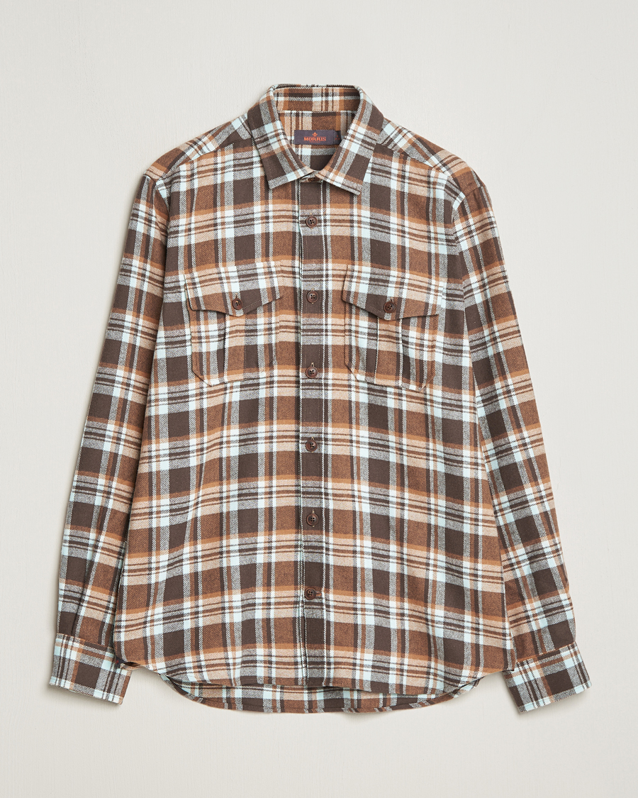 Herre | Skjorter | Morris | Tartan Shirt Classic Fit Camel