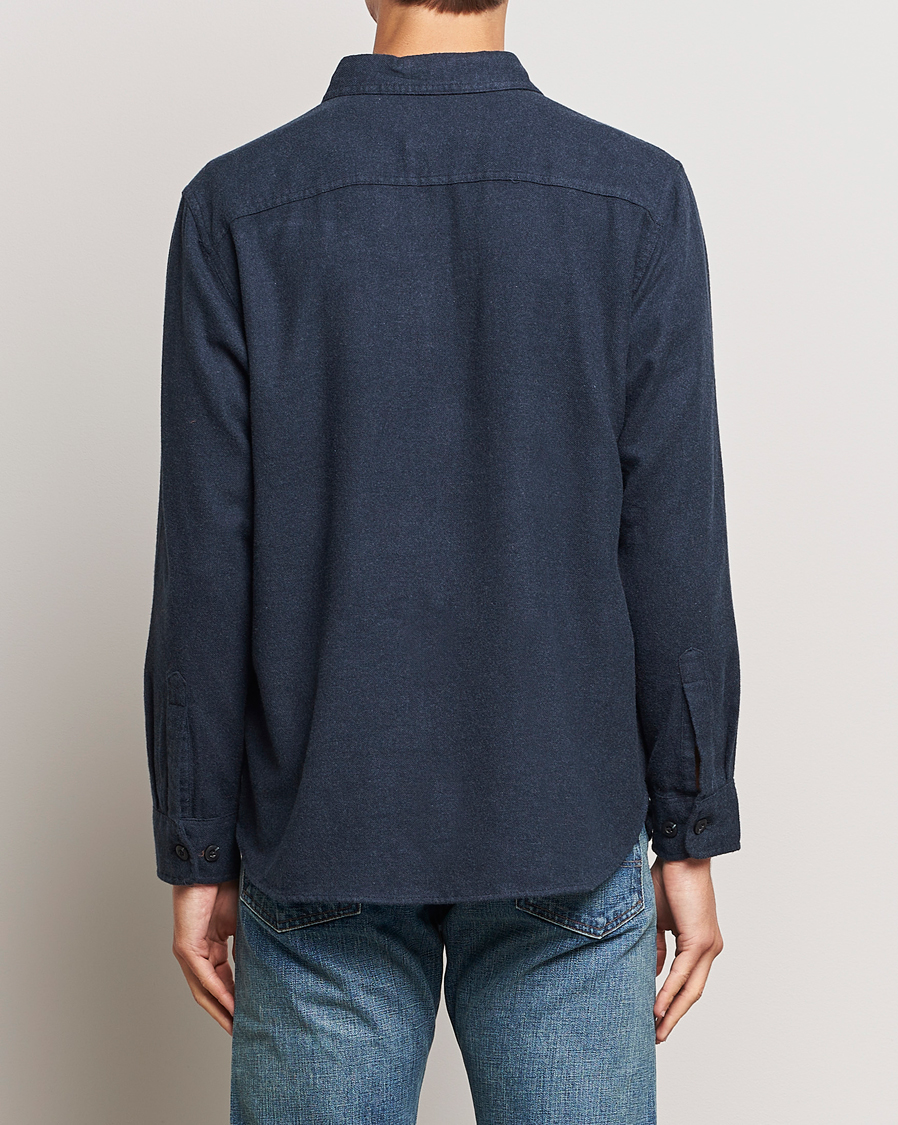 Herre | Skjorter | Pendleton | Burnside Flannel Shirt Navy Heather