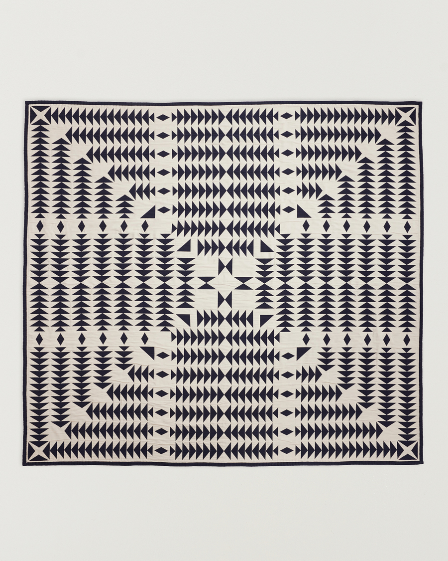 Herre | Tekstiler | Pendleton | Organic Cotton Matelasse Blanket Midnight Nova