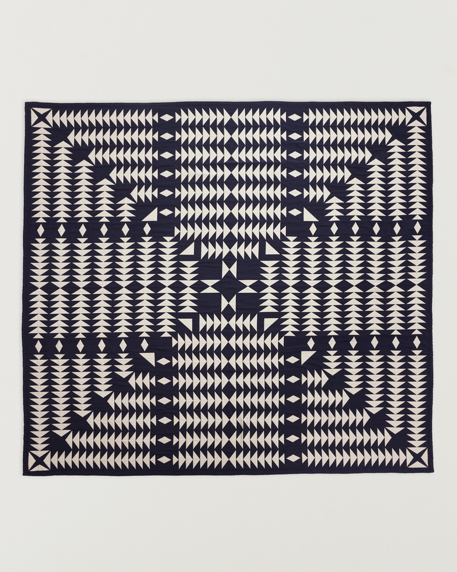 Herre | Tekstiler | Pendleton | Organic Cotton Matelasse Blanket Midnight Nova