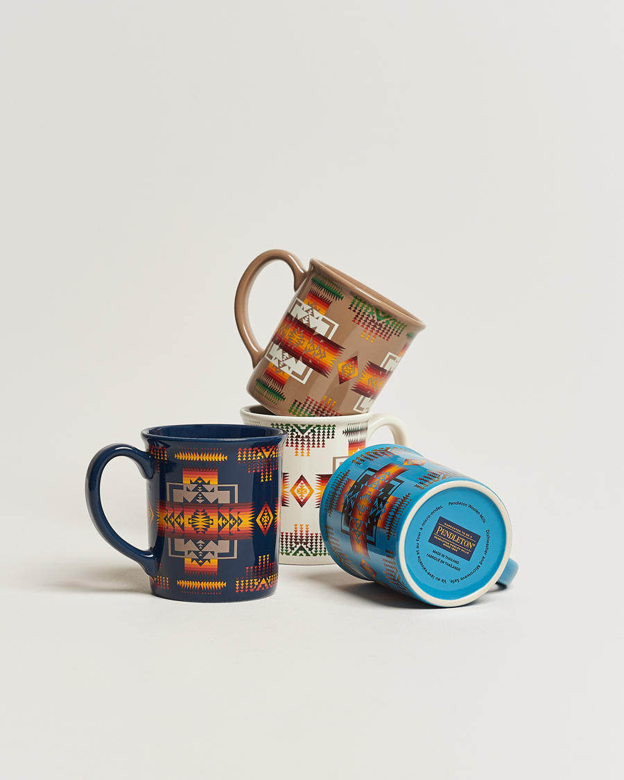 Herre | Pendleton Ceramic Mug Set 4-Pack Chief Joseph Mix | Pendleton | Ceramic Mug Set 4-Pack Chief Joseph Mix