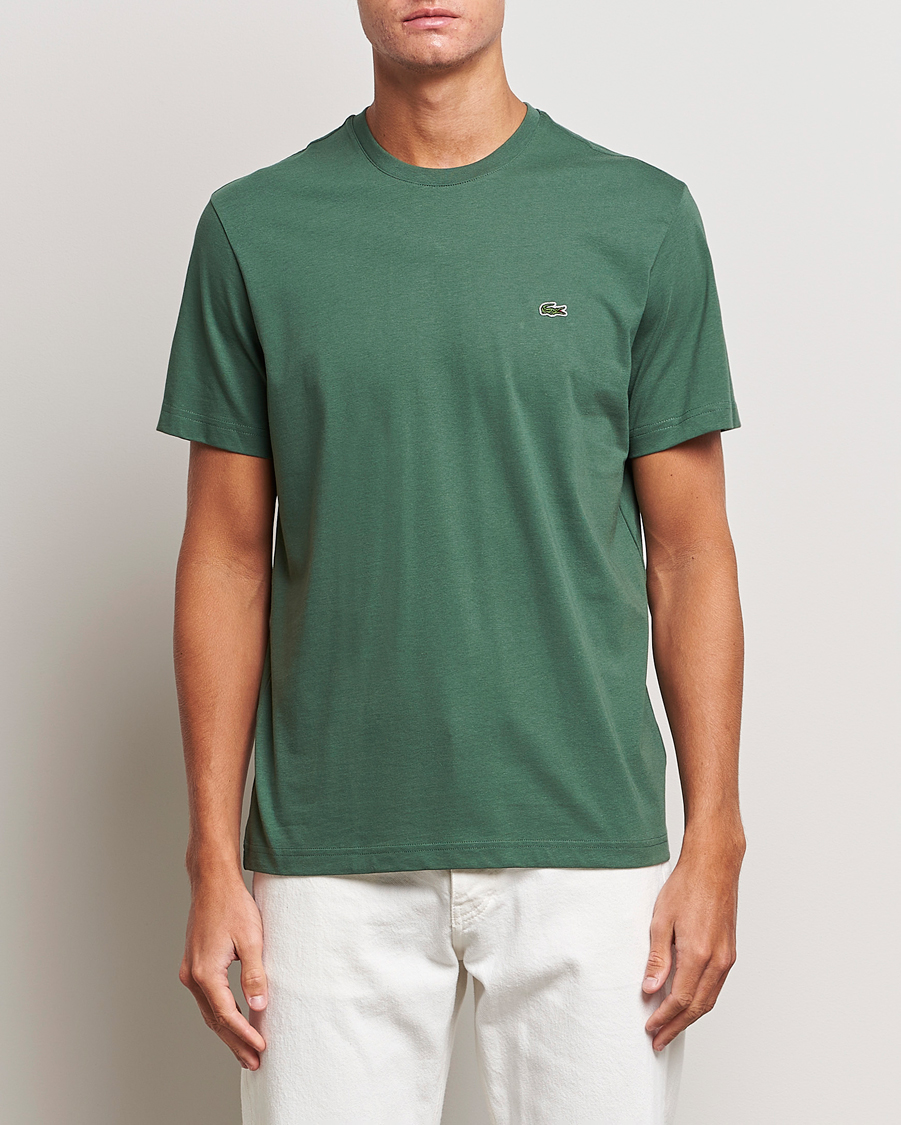 Herre | T-Shirts | Lacoste | Crew Neck T-Shirt Sequoia