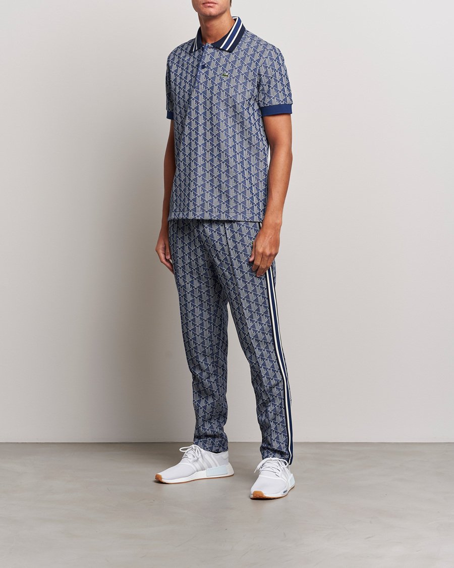 Herre | Polotrøjer | Lacoste | Classic Fit Monogram Polo Methylene/Flour