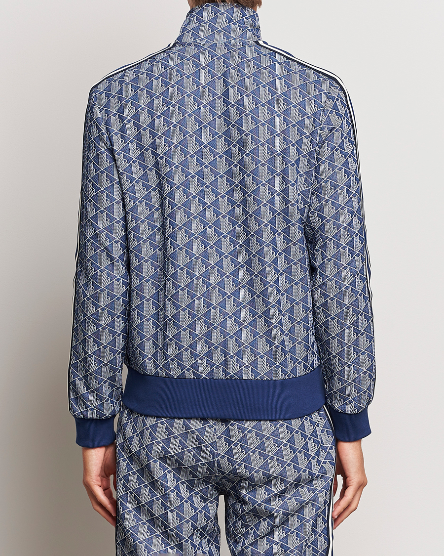 Herre | Trøjer | Lacoste | Monogram Full Zip Track Jacket Methylene/Flour