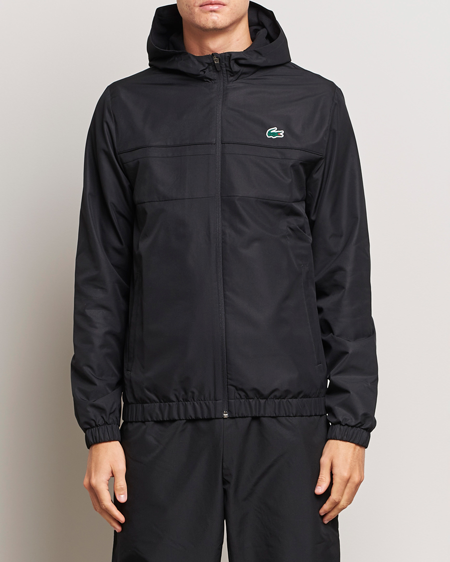 Herre | Trøjer | Lacoste Sport | Performance Full Zip Hoodie Black