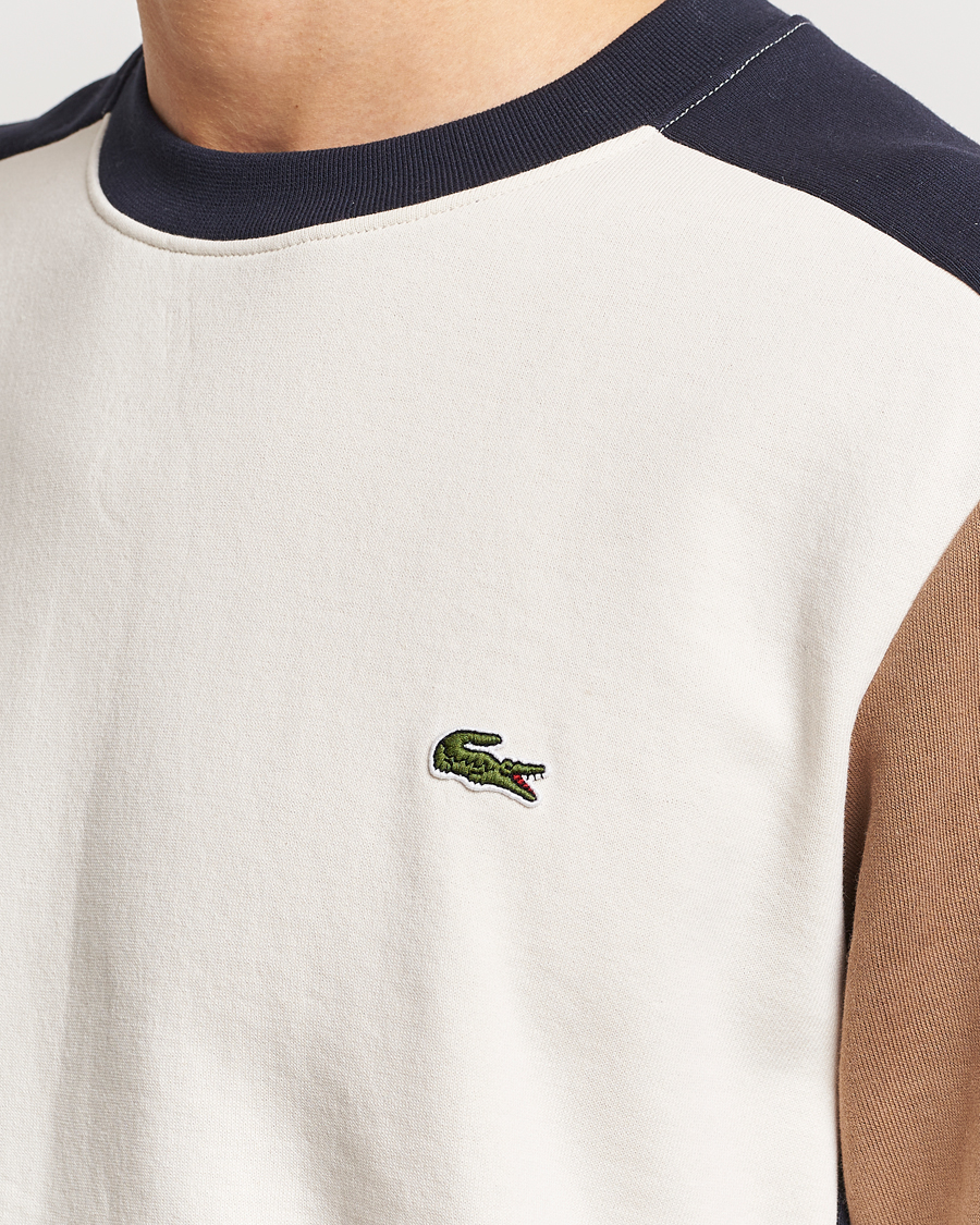 Herre | Trøjer | Lacoste | Colorblocked Crew Neck Sweatshirt Lapland/Cookie