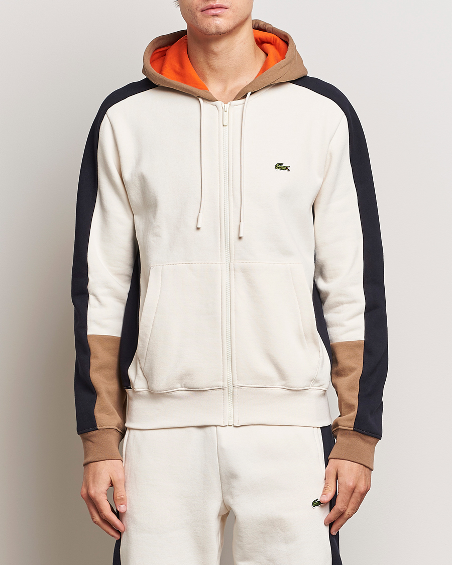 Herre | Trøjer | Lacoste | Colorblocked Full Zip Hoodie Lapland/Cookie