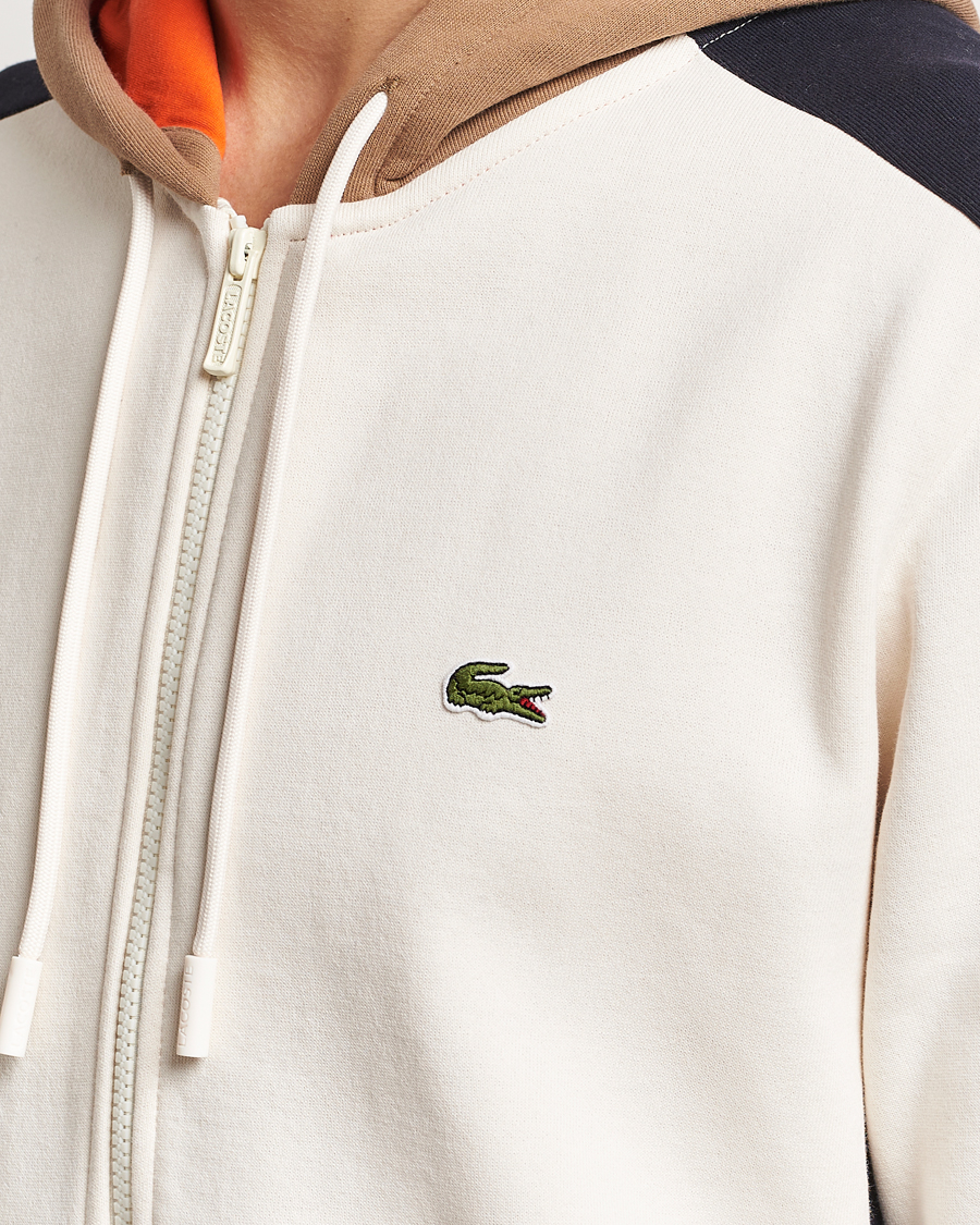 Herre | Trøjer | Lacoste | Colorblocked Full Zip Hoodie Lapland/Cookie