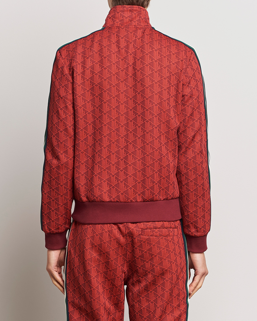 Herre | Trøjer | Lacoste | Monogram Full Zip Track Jacket Pinot/Red