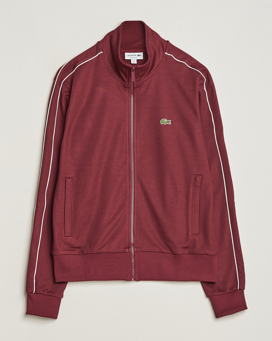 Herre | Trøjer | Lacoste | Full Zip Track Jacket Dark Red