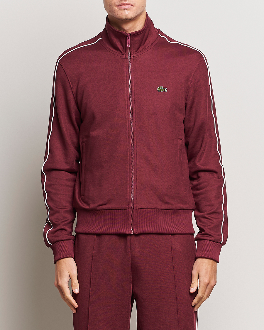 Herre | Trøjer | Lacoste | Full Zip Track Jacket Dark Red