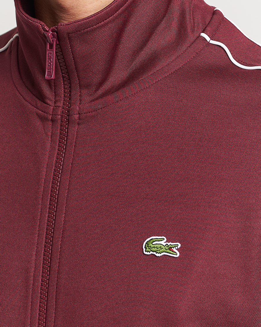 Herre | Trøjer | Lacoste | Full Zip Track Jacket Dark Red