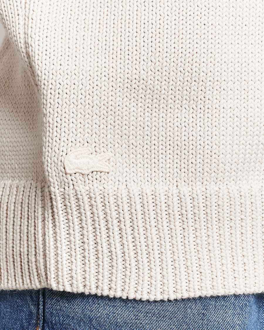 Herre | Trøjer | Lacoste | Retro Logo Knitted Crew Neck Sweater Lapland