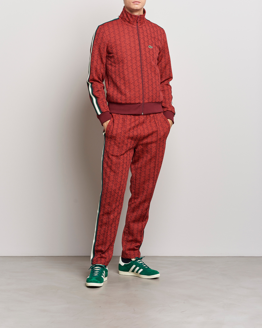 Herre | Bukser | Lacoste | Monogram Trackpants Pinot/Red