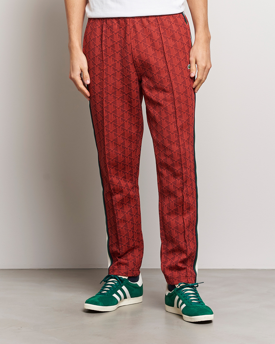 Herre | Bukser | Lacoste | Monogram Trackpants Pinot/Red