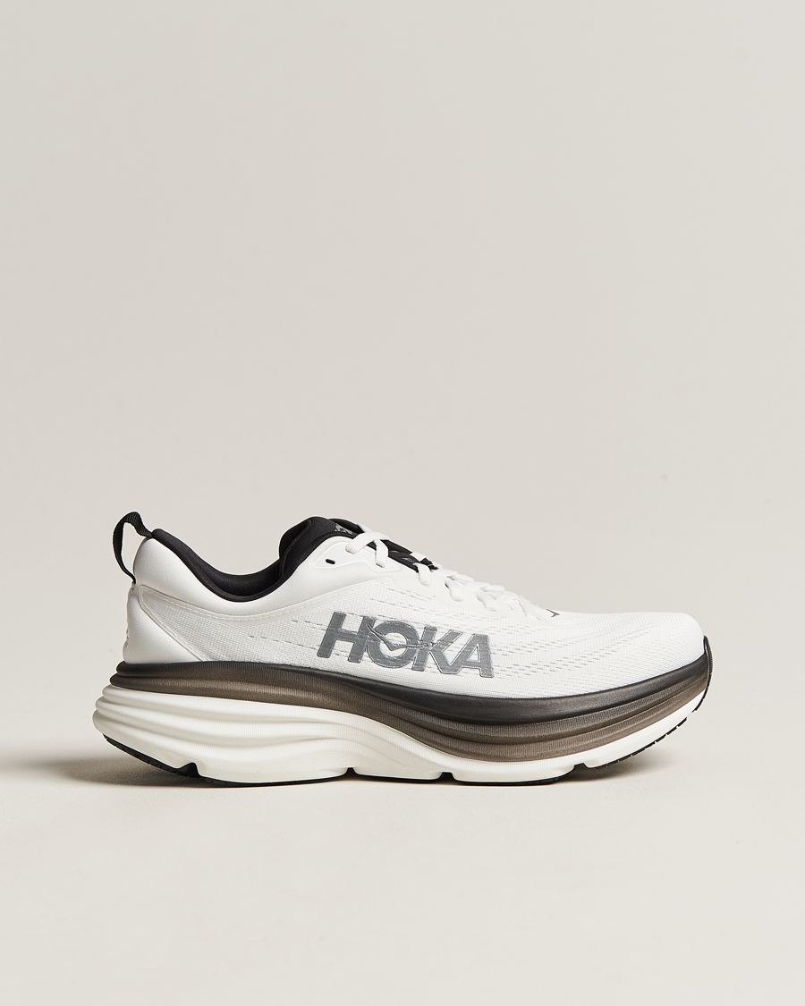 Herre | Hoka Bondi 8 White/Black | Hoka | Bondi 8 White/Black