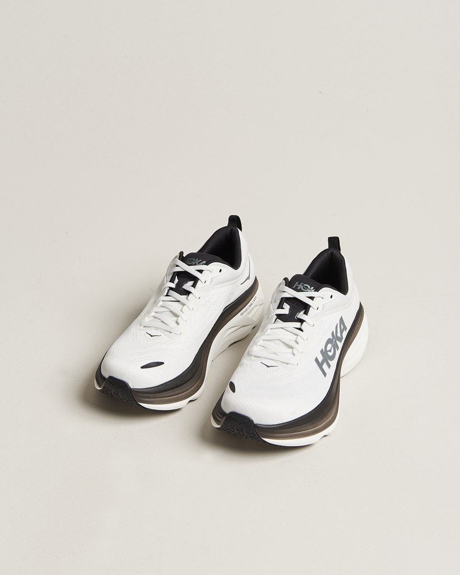 Herre | Hoka Bondi 8 White/Black | Hoka | Bondi 8 White/Black