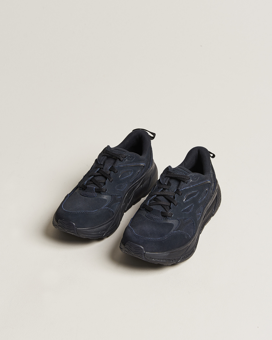 Herre | Sorte sneakers | Hoka One One | Hoka Clifton L Suede Black