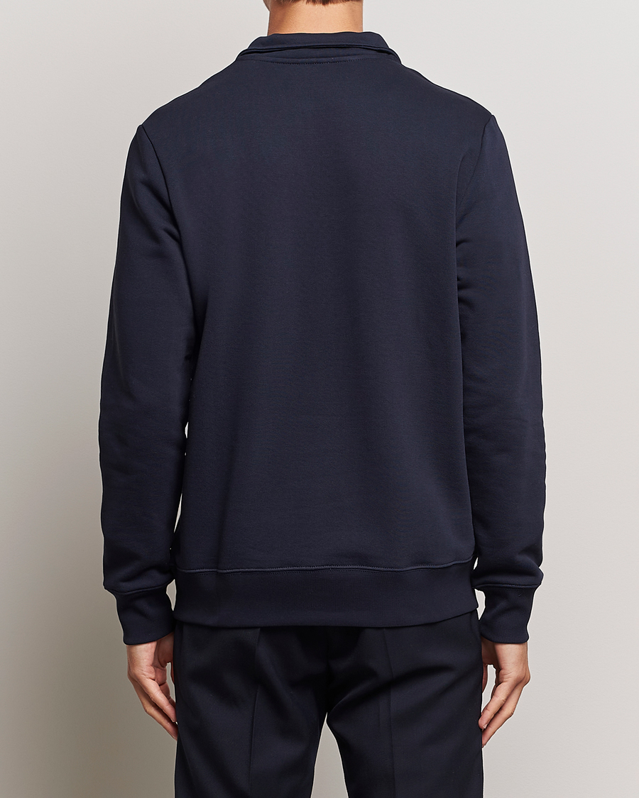 Herre | Trøjer | PS Paul Smith | Zebra Organic Cotton Sweat Half Zip Navy