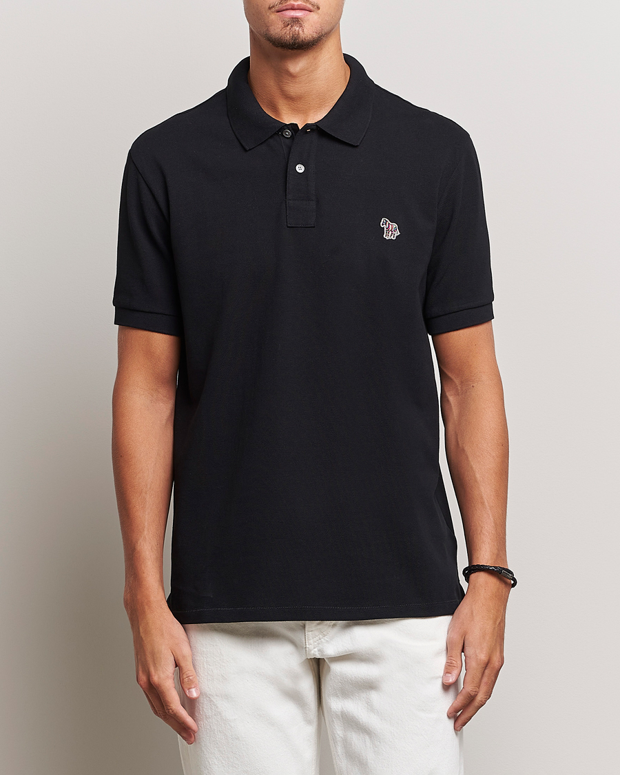 Herre | Polotrøjer | PS Paul Smith | Regular Fit Zebra Polo Black