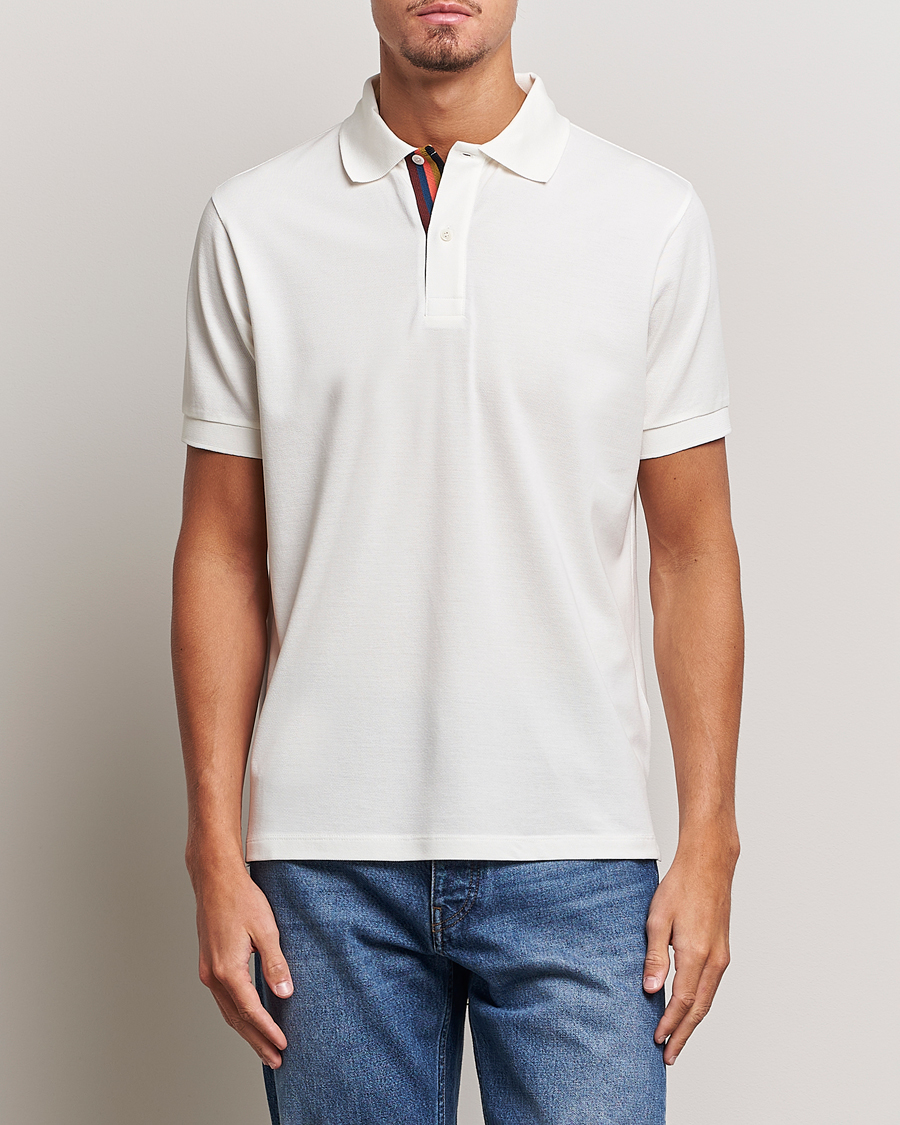 Herre | Polotrøjer | Paul Smith | Placket Stripe Polo White