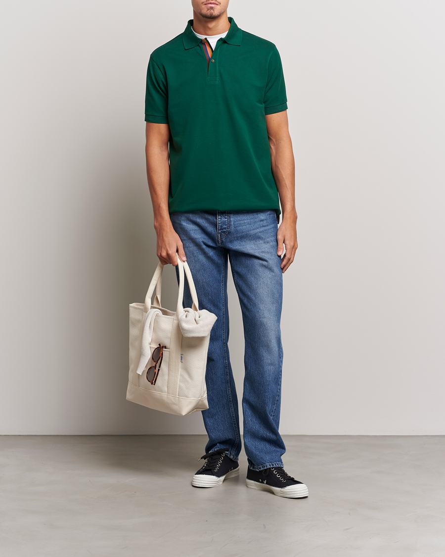 Herre | Polotrøjer | Paul Smith | Placket Stripe Polo Green