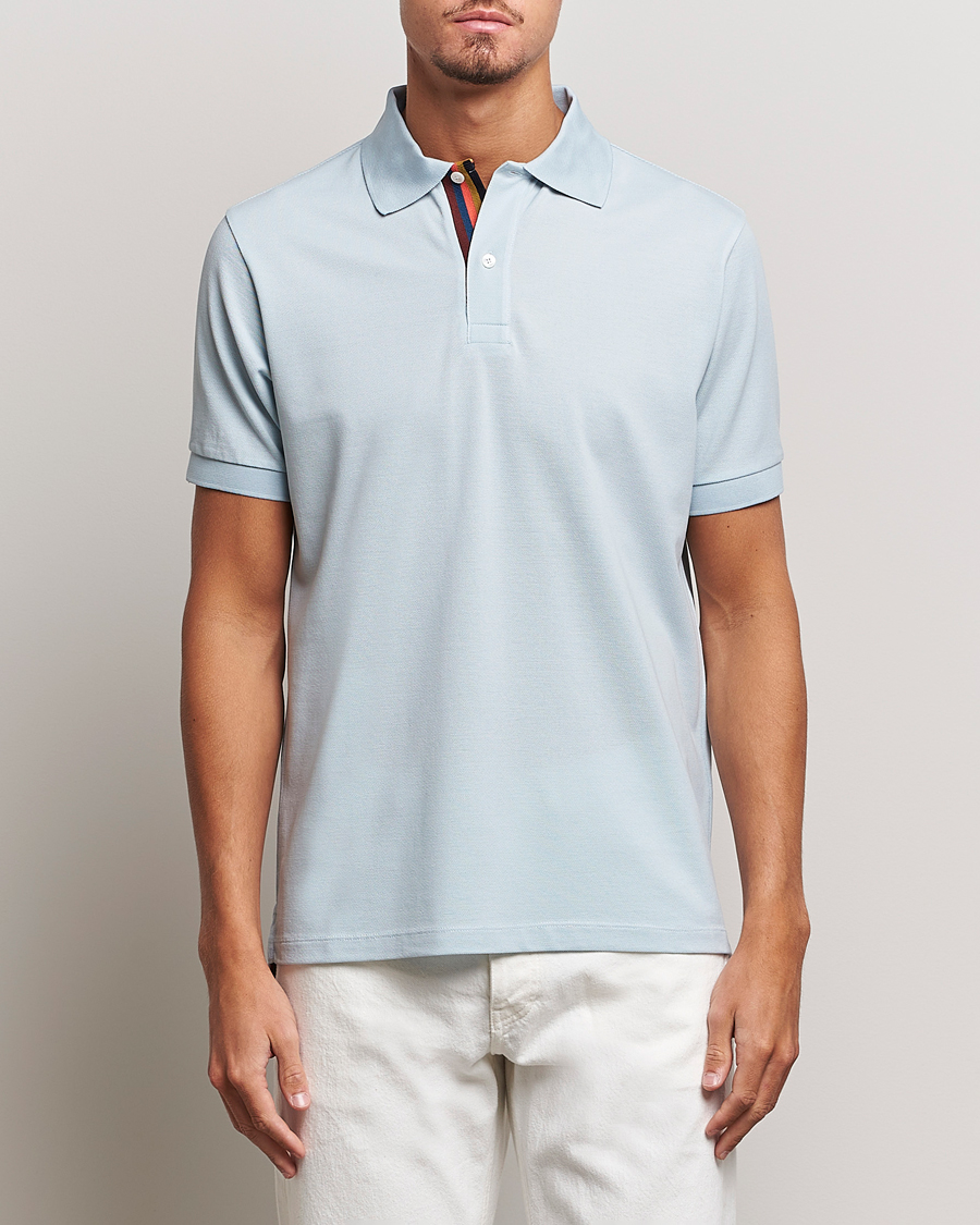 Herre | Polotrøjer | Paul Smith | Placket Stripe Polo Light Blue