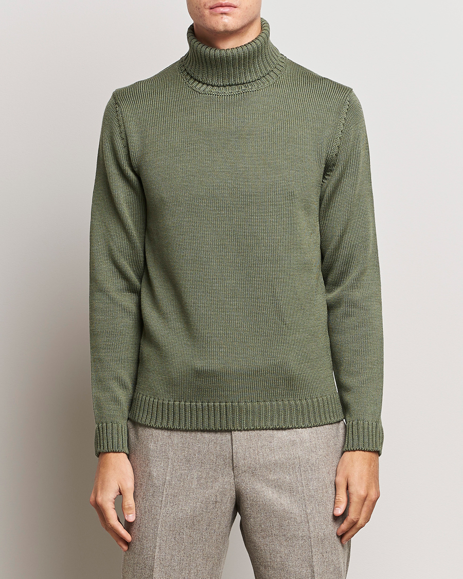 Herre | Zanone | Zanone | Virgin Merino Wool Rollneck Olive