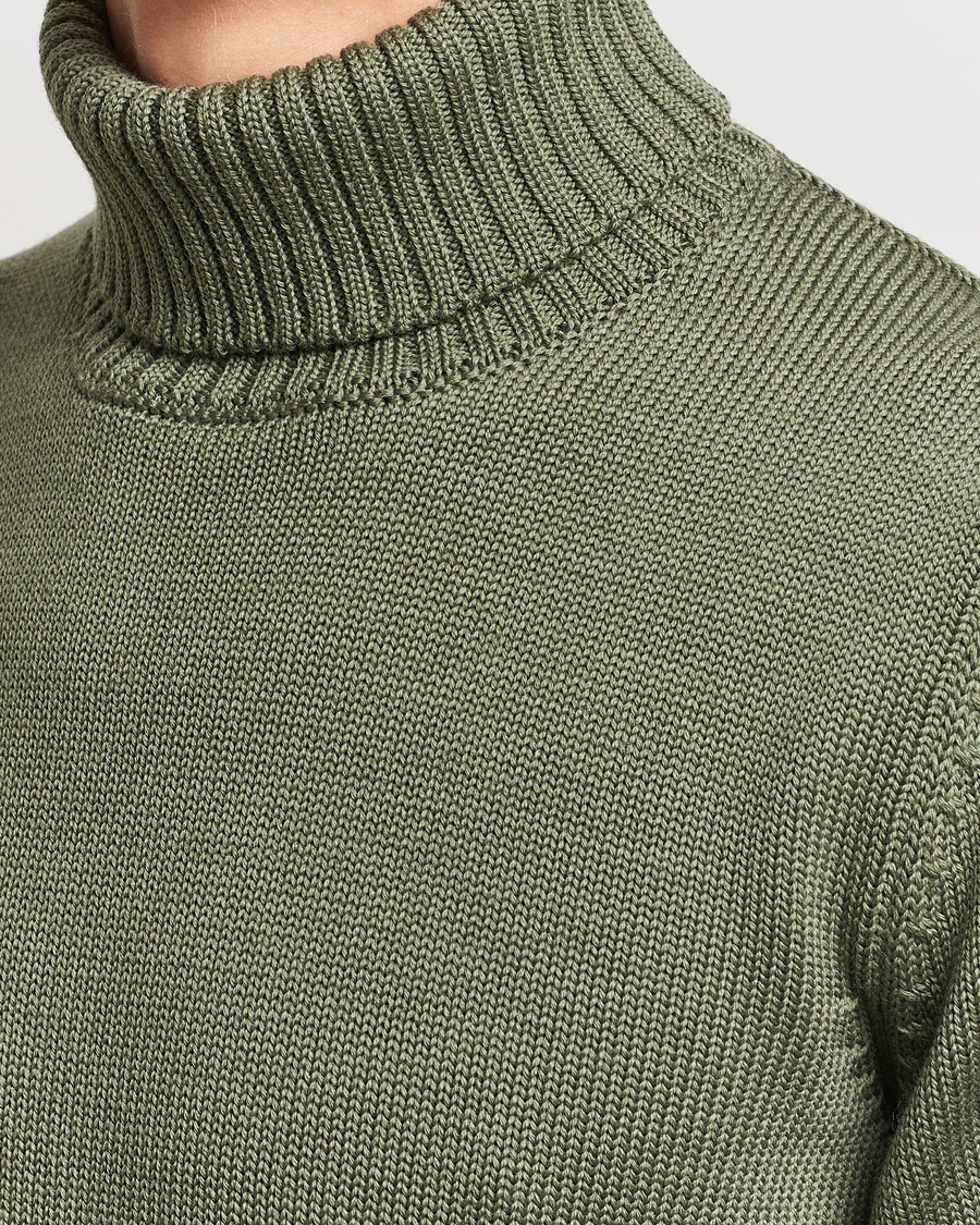 Herre | Trøjer | Zanone | Virgin Merino Wool Rollneck Olive