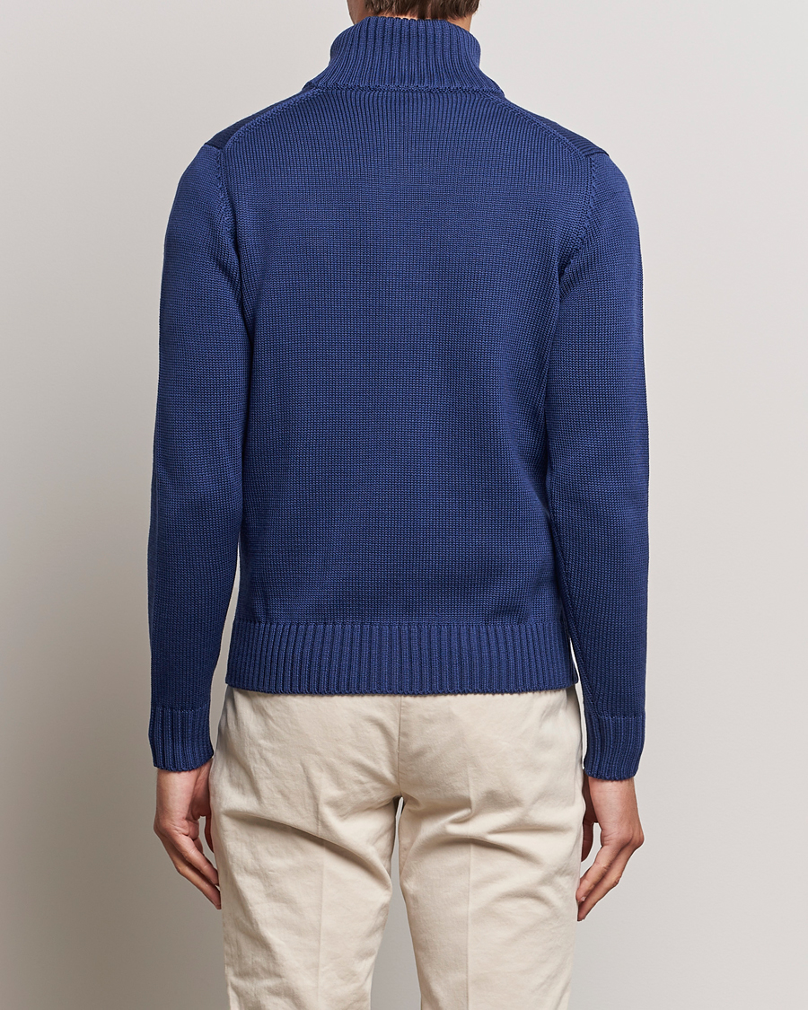 Herre | Trøjer | Zanone | Virgin Merino Wool Chioto Cardigan Royal Blue