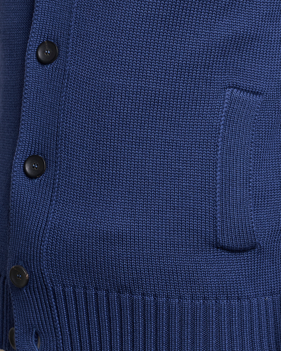 Herre | Trøjer | Zanone | Virgin Merino Wool Chioto Cardigan Royal Blue