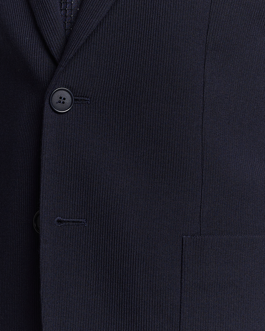 Herre | Blazere & jakker | Giorgio Armani | Wool Stretch Blazer Navy