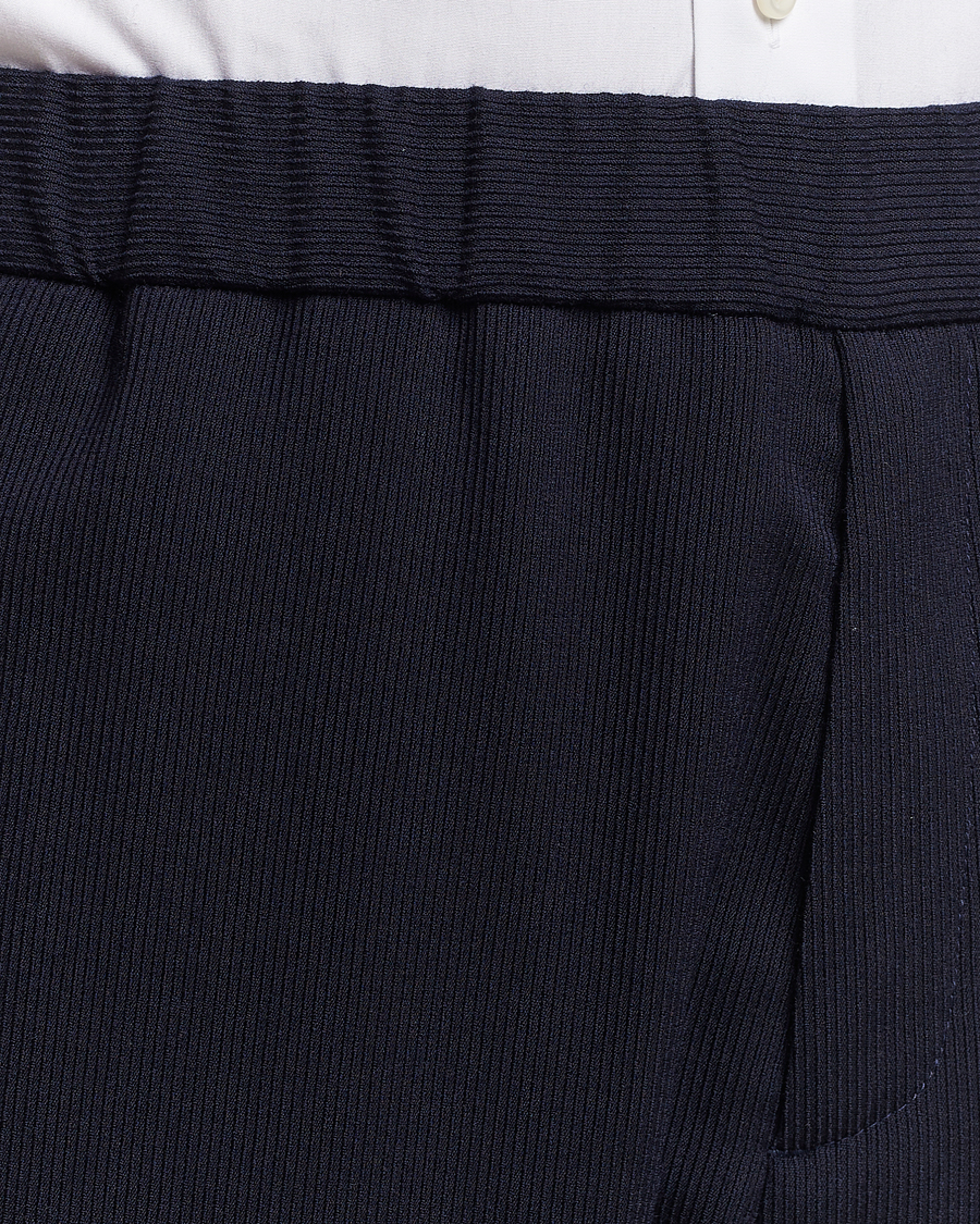 Herre | Bukser | Giorgio Armani | Wool Stretch Trousers Navy