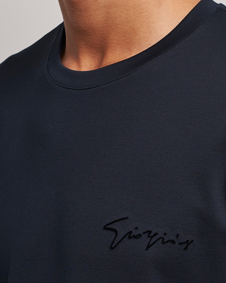 Giorgio Armani Embroidered Signature Navy - CareOfCarl.dk