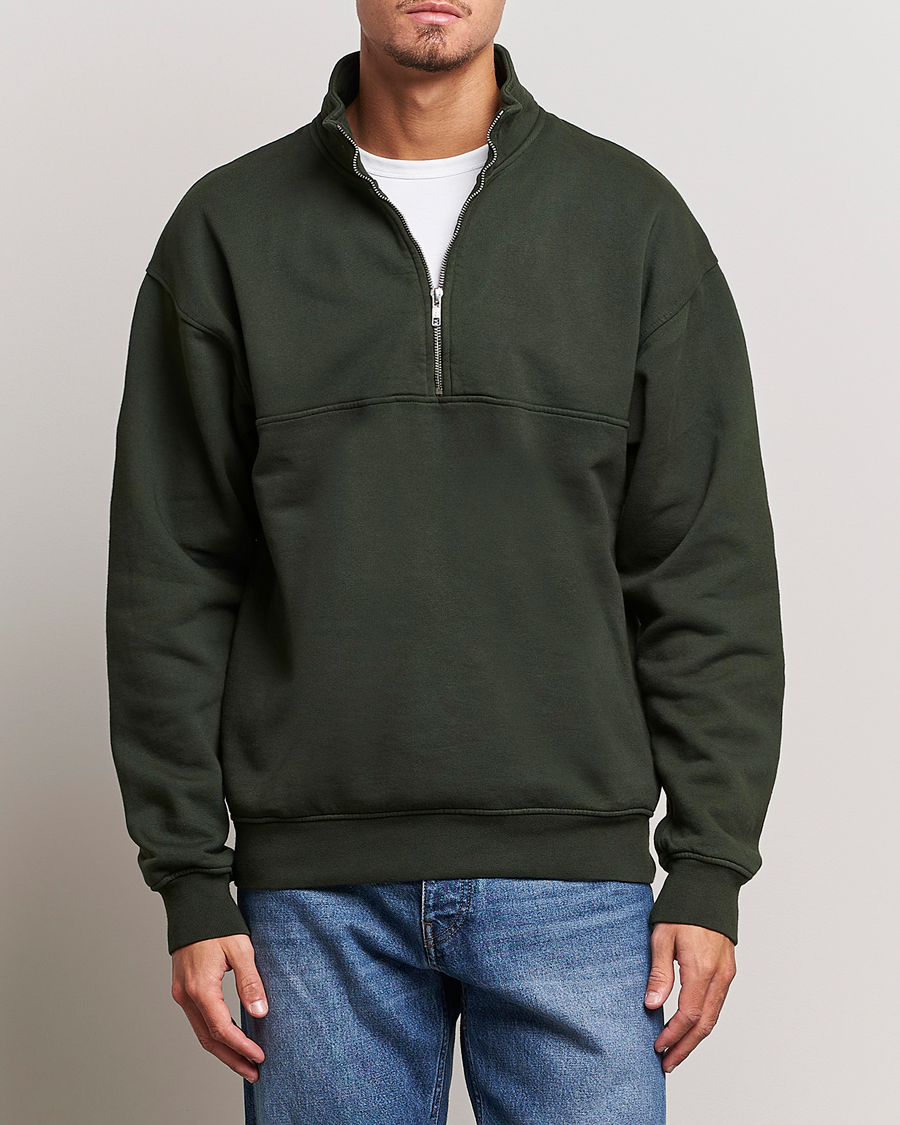 Herr | Colorful Standard | Colorful Standard | Classic Organic Half-Zip Hunter Green