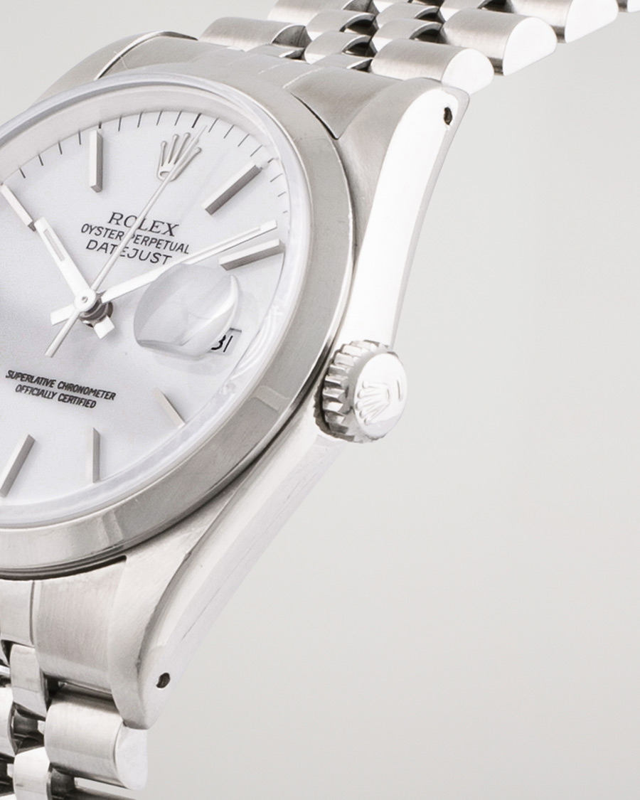Herre | Rolex Pre-Owned Datejust 16200 Oystert Perpetual Steel White Steel White | Rolex Pre-Owned | Datejust 16200 Oystert Perpetual Steel White Steel White