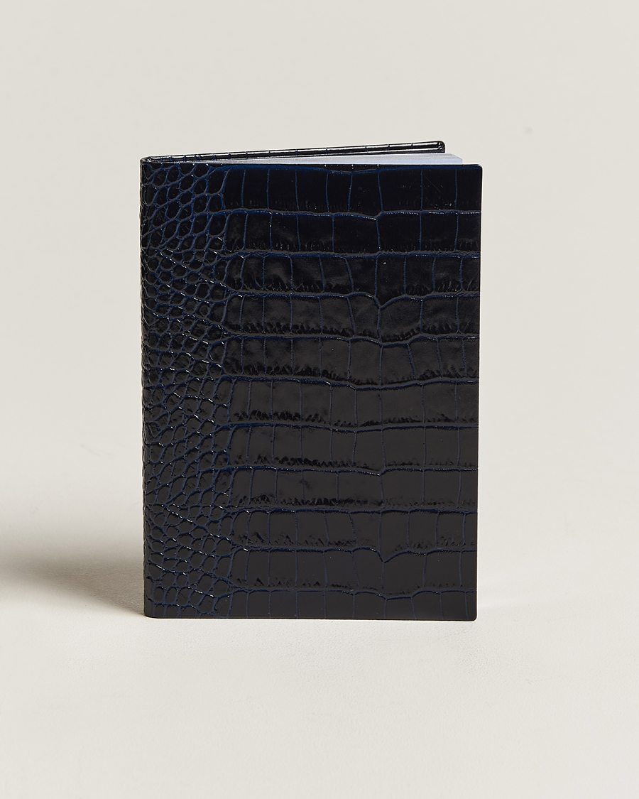 Herre | Notesbøger | Smythson | Mara Leather Notebook Navy